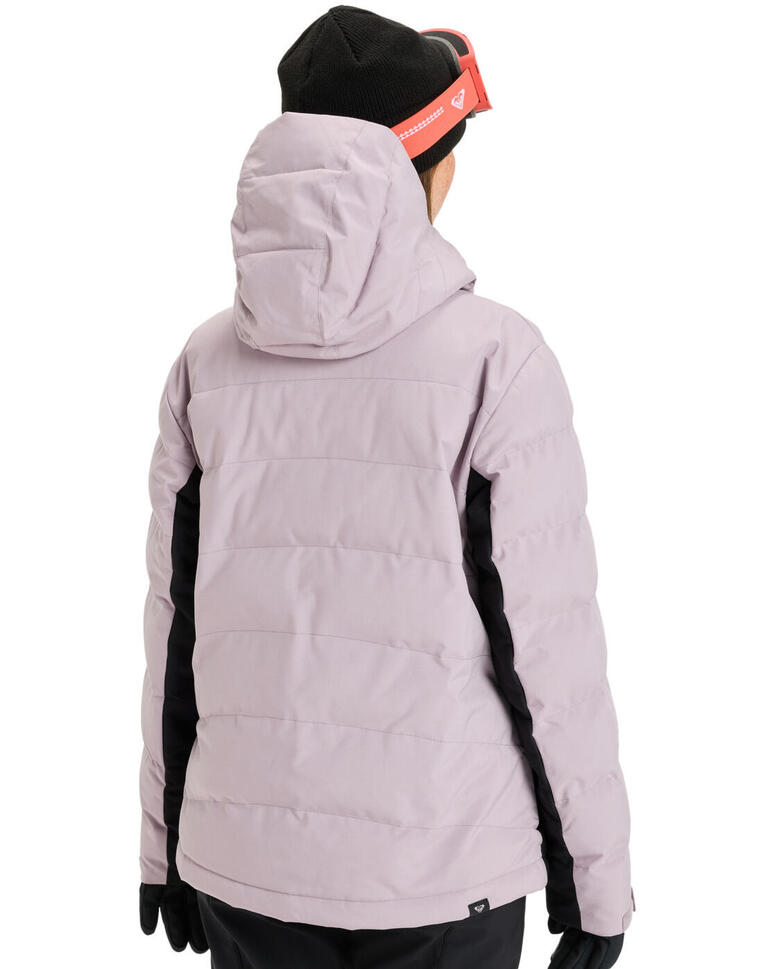 Kurtka śniegowa techniczna dla Kobiety SNOWYHILL PUFFY 10K Fioletowy