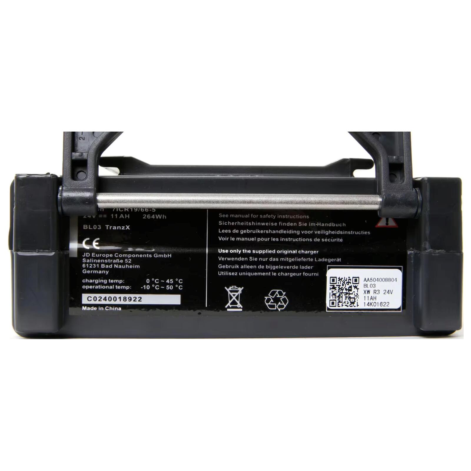 Tranzx Original Ersatz Akku BL03 264Wh 24V 11Ah Gepäckträger Friesland 2012 3/3