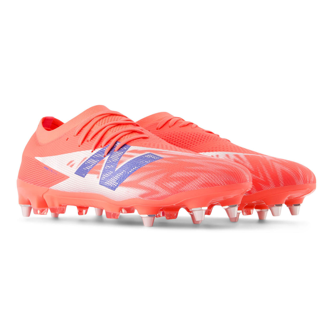 Tacchetti New Balance Furon V8 SG Arancio, grigio e blu 5/5