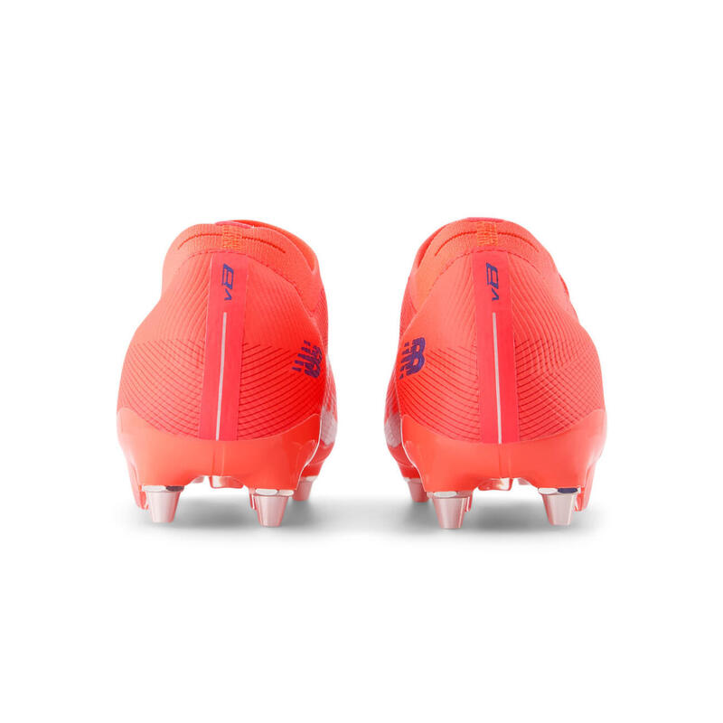 Ghete cu crampoane New Balance Furon V8 SG portocaliu, gri și albastru