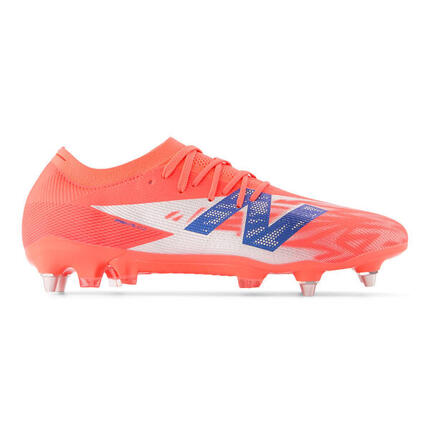 Crampones New Balance Furon V8 SG Naranja, gris y azul