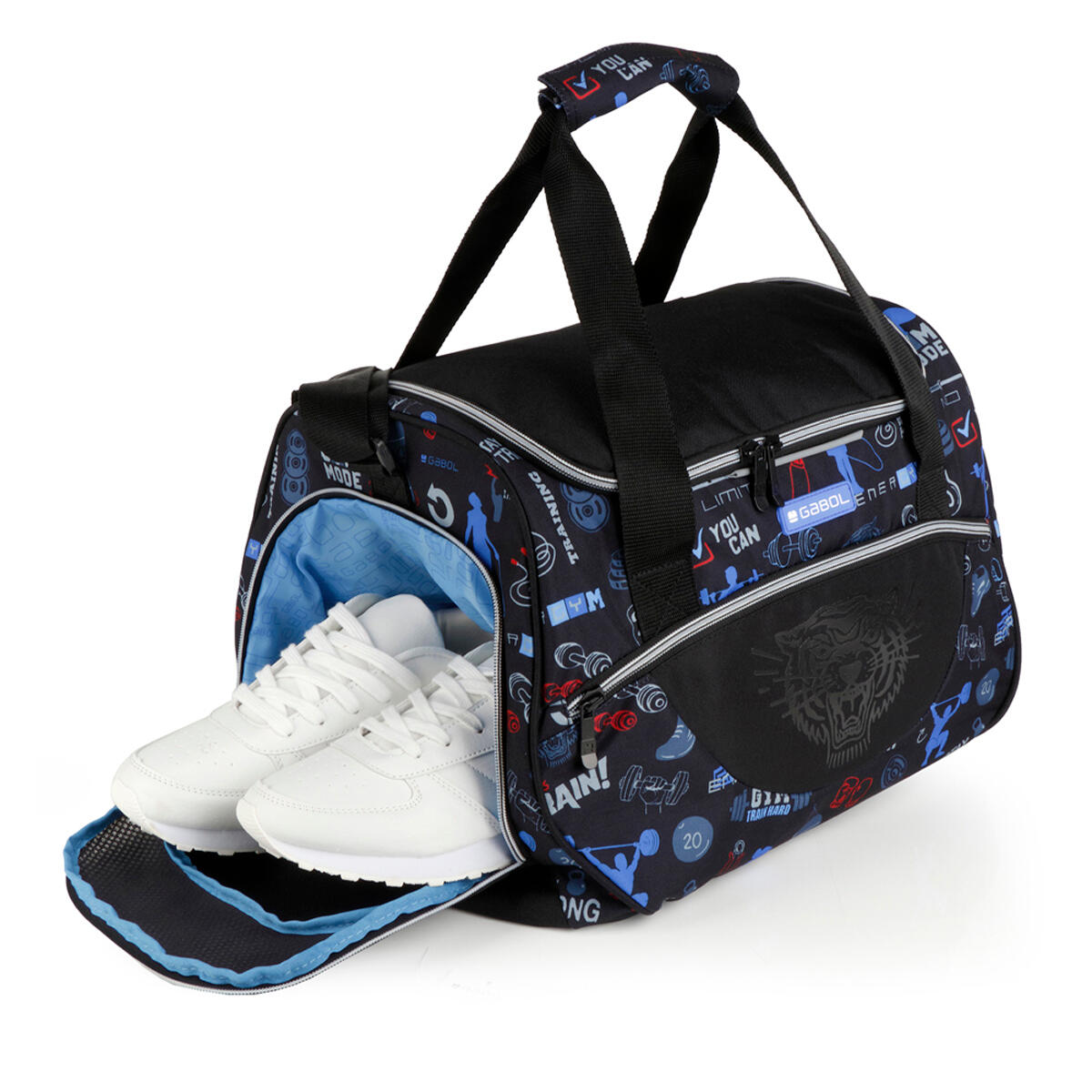 Bolsa de deporte infantil Gabol TRAINING negra y resistente al agua 6/6