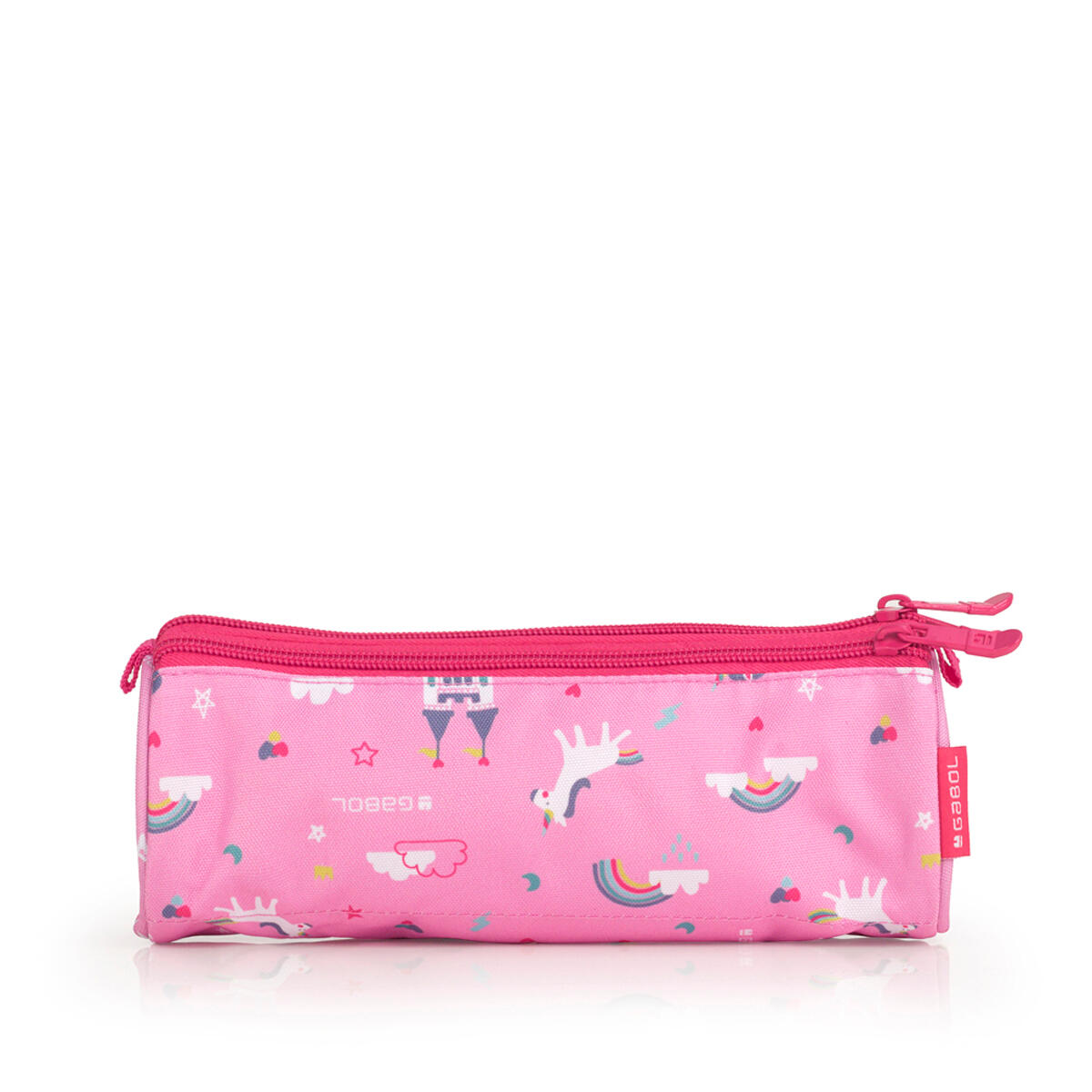 Estuche triple Gabol RAINBOW con unicornio y resistente al agua 3/4