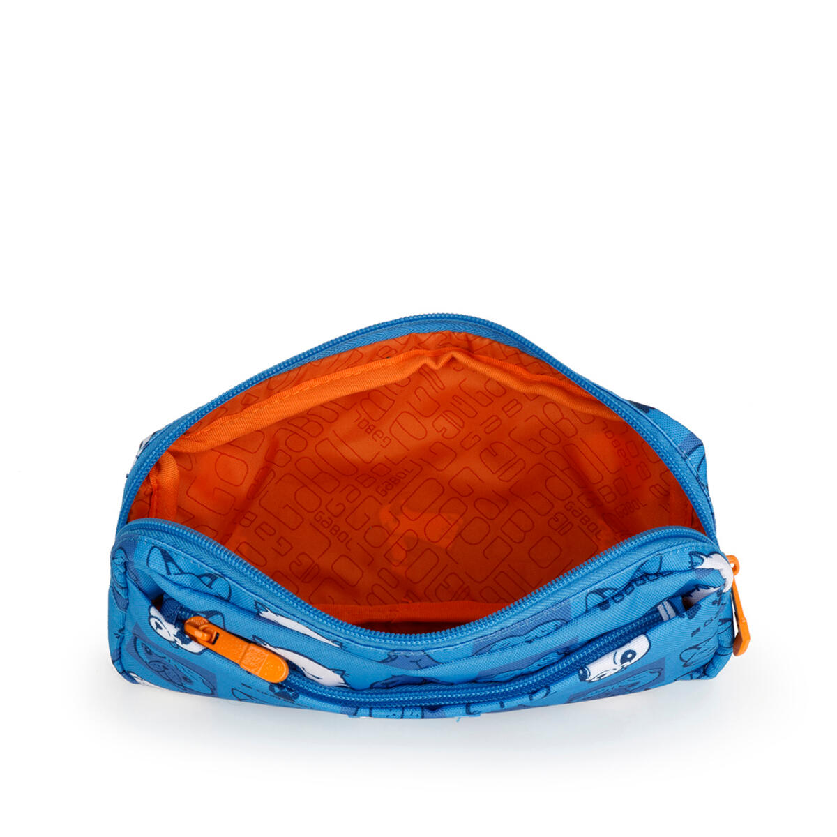 Estuche Gabol Friends color azul con cremallera 3/3