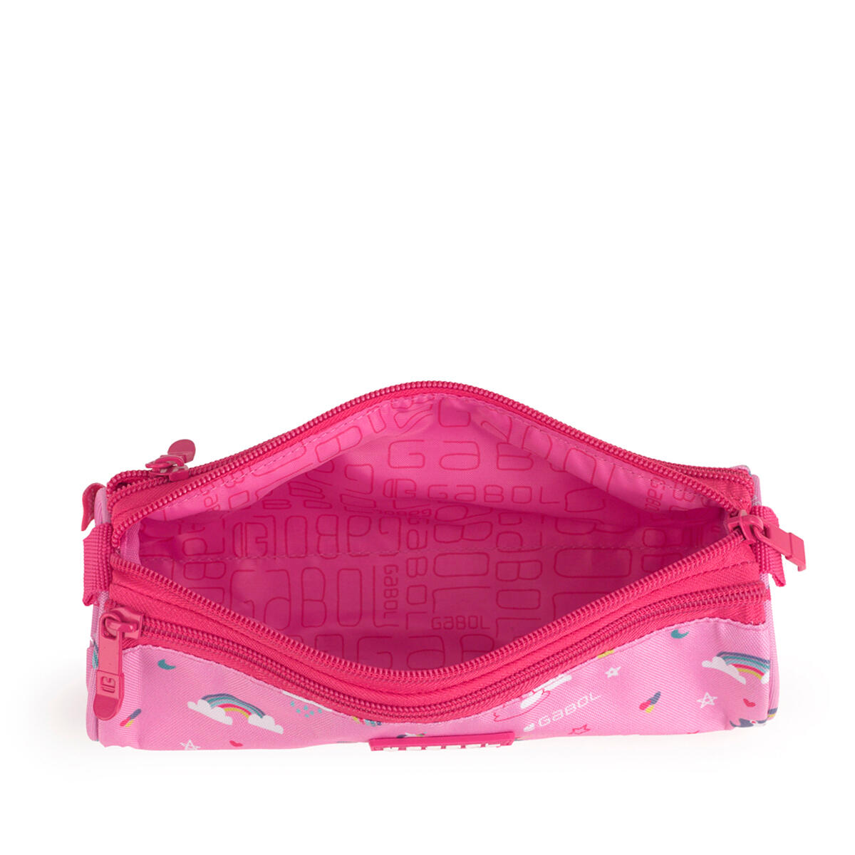 Estuche triple Gabol RAINBOW con unicornio y resistente al agua 4/4