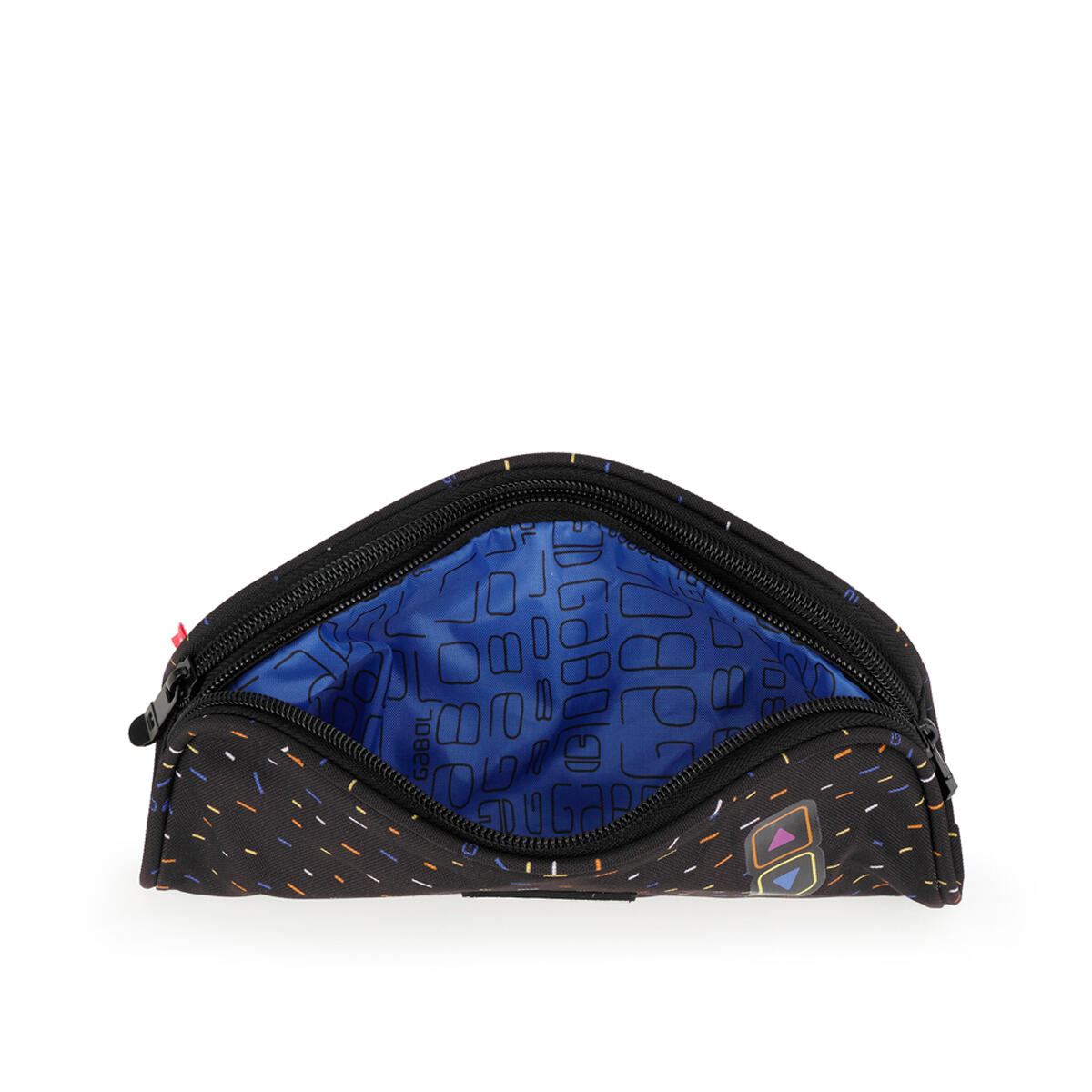 Estuche doble Gabol VIRTUAL negro y resistente al agua 4/4