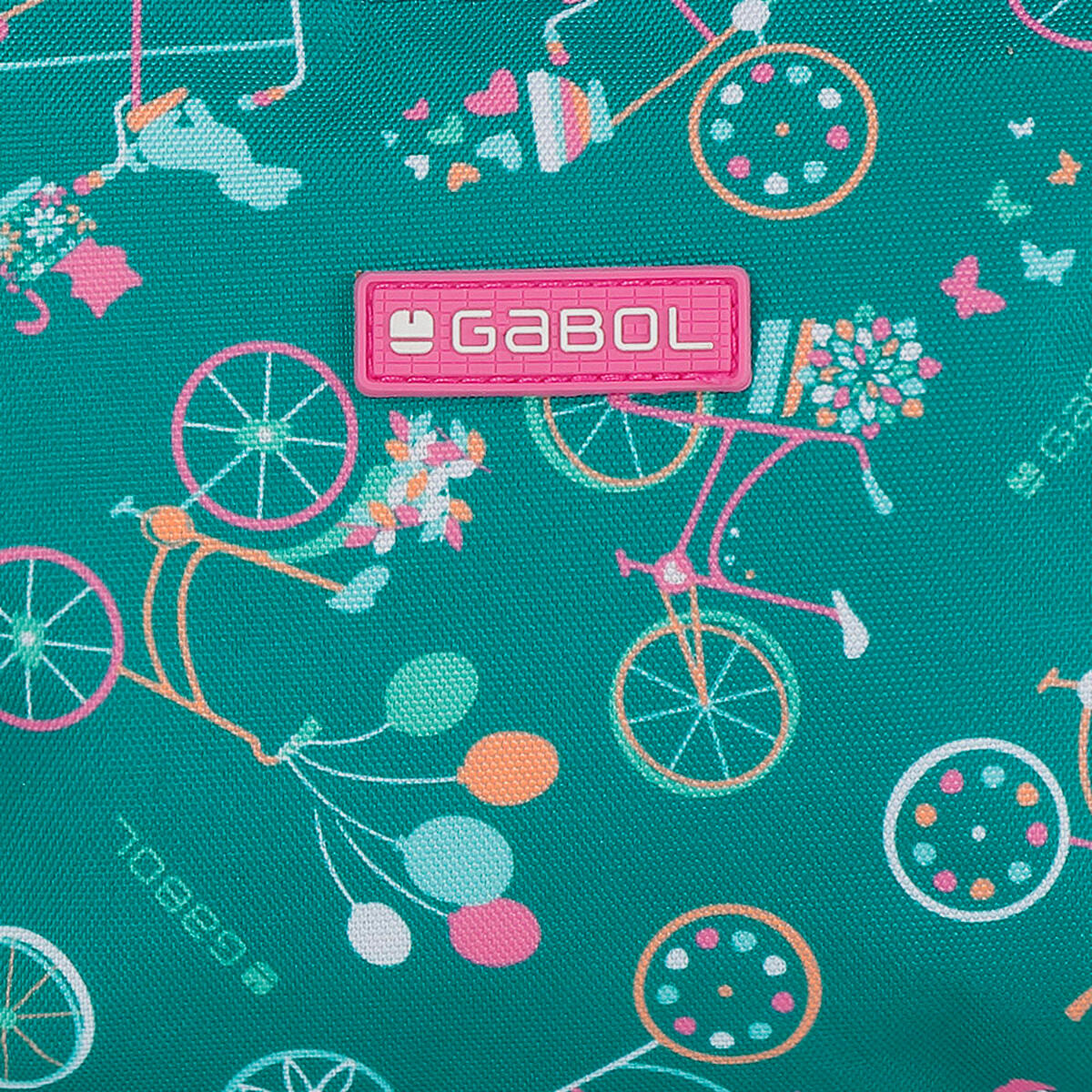 Bolso infantil Gabol FIORI con bicicletas y resistente al agua 5/5