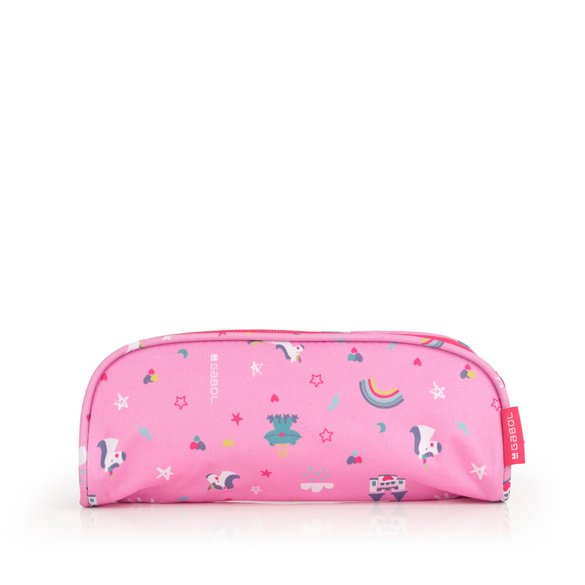 Estuche doble Gabol RAINBOW con unicornio y resistente al agua 3/4