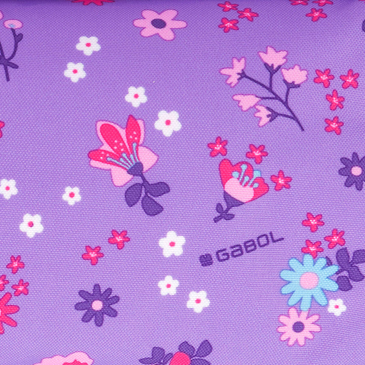 Bolso infantil Gabol VIOLET con flores y resistente al agua 5/5