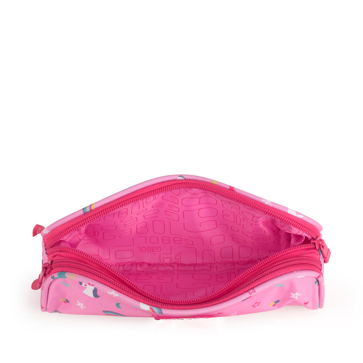 Estuche doble Gabol RAINBOW con unicornio y resistente al agua 4/4