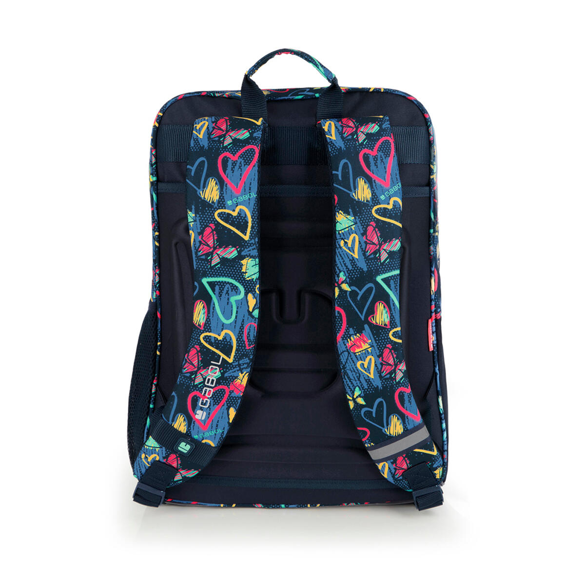 Mochila adaptable a carro Gabol TIZAS con corazones y resistente al agua 3/6