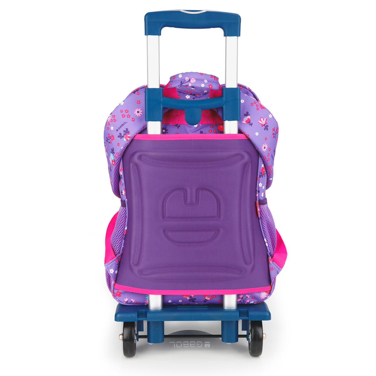 Mochila adaptable a carro Gabol VIOLET con flores y resistente al agua 5/6