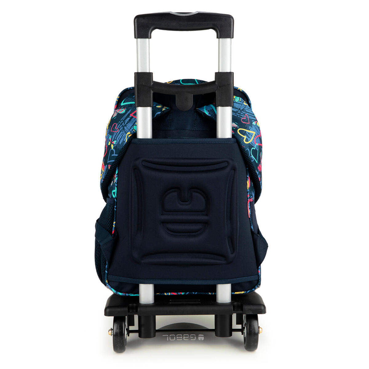 Mochila adaptable a carro Gabol TIZAS con corazones y resistente al agua 5/6