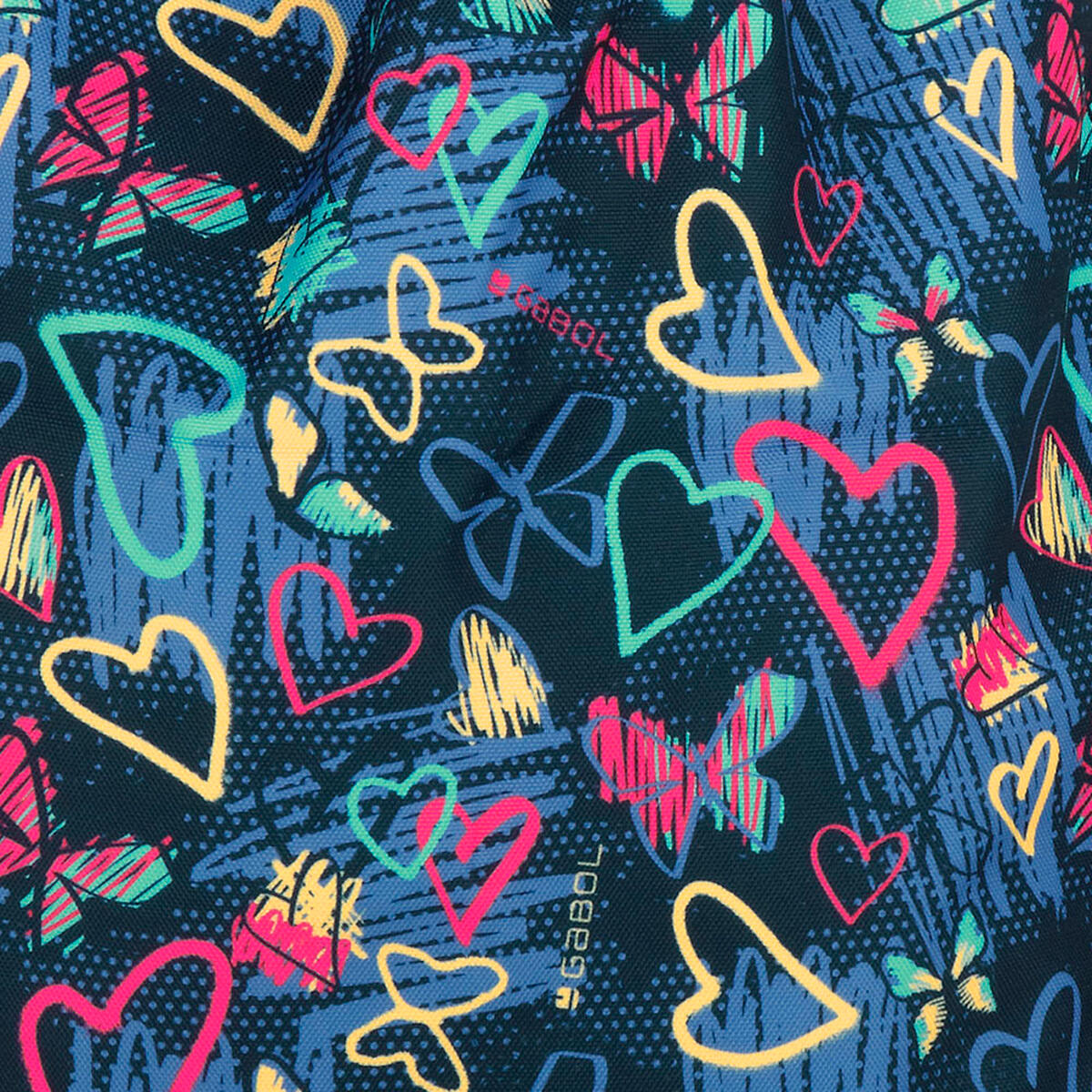 Bolso infantil Gabol TIZAS con corazones y resistente al agua 5/5