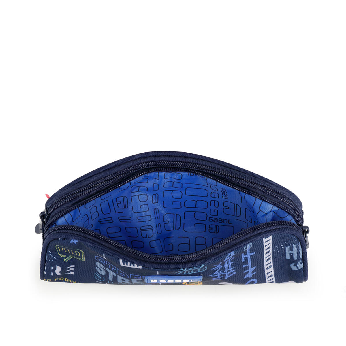 Estuche doble Gabol SKULL azul y resistente al agua 4/4
