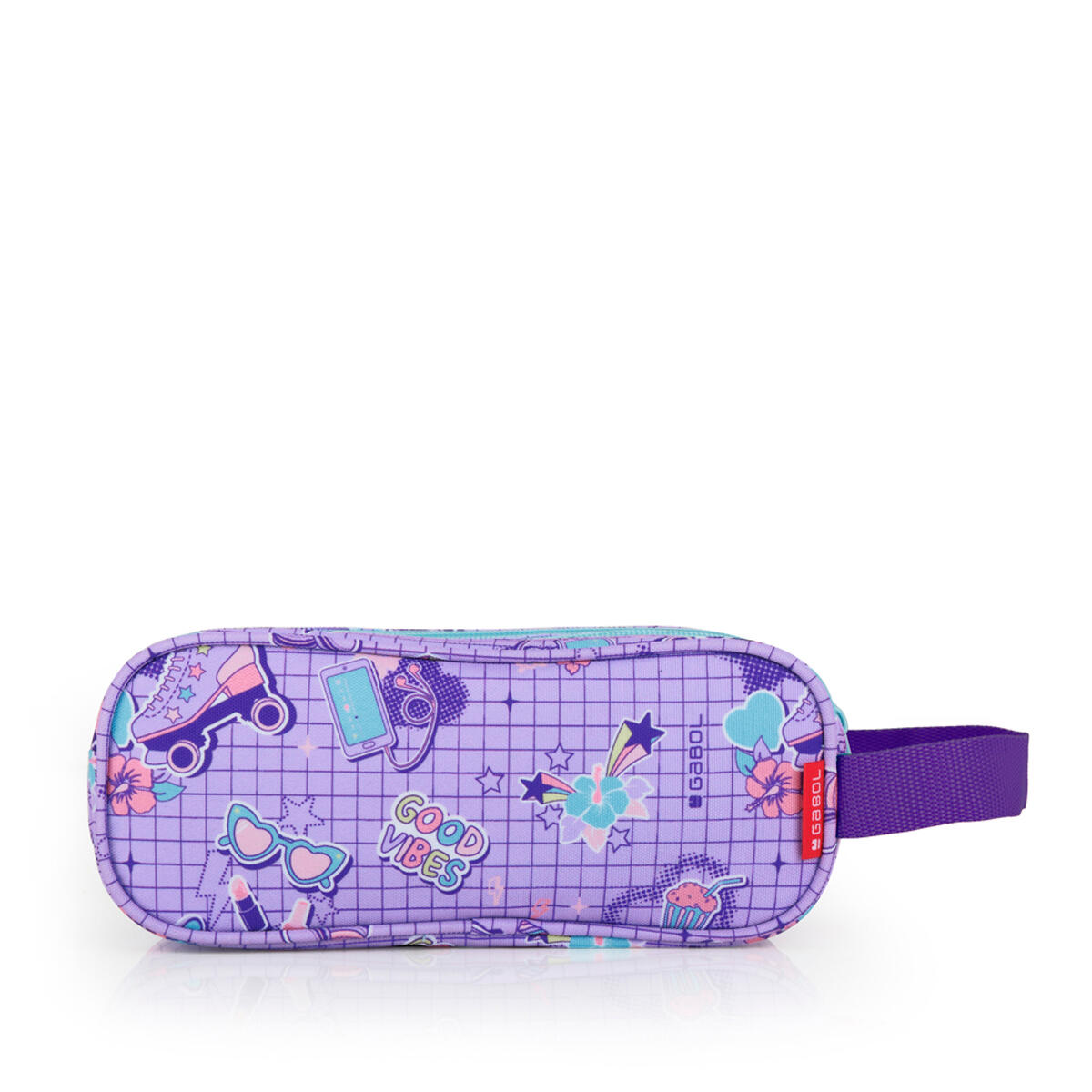 Estuche triple Gabol FUNNY de poliéster resistente al agua 3/5