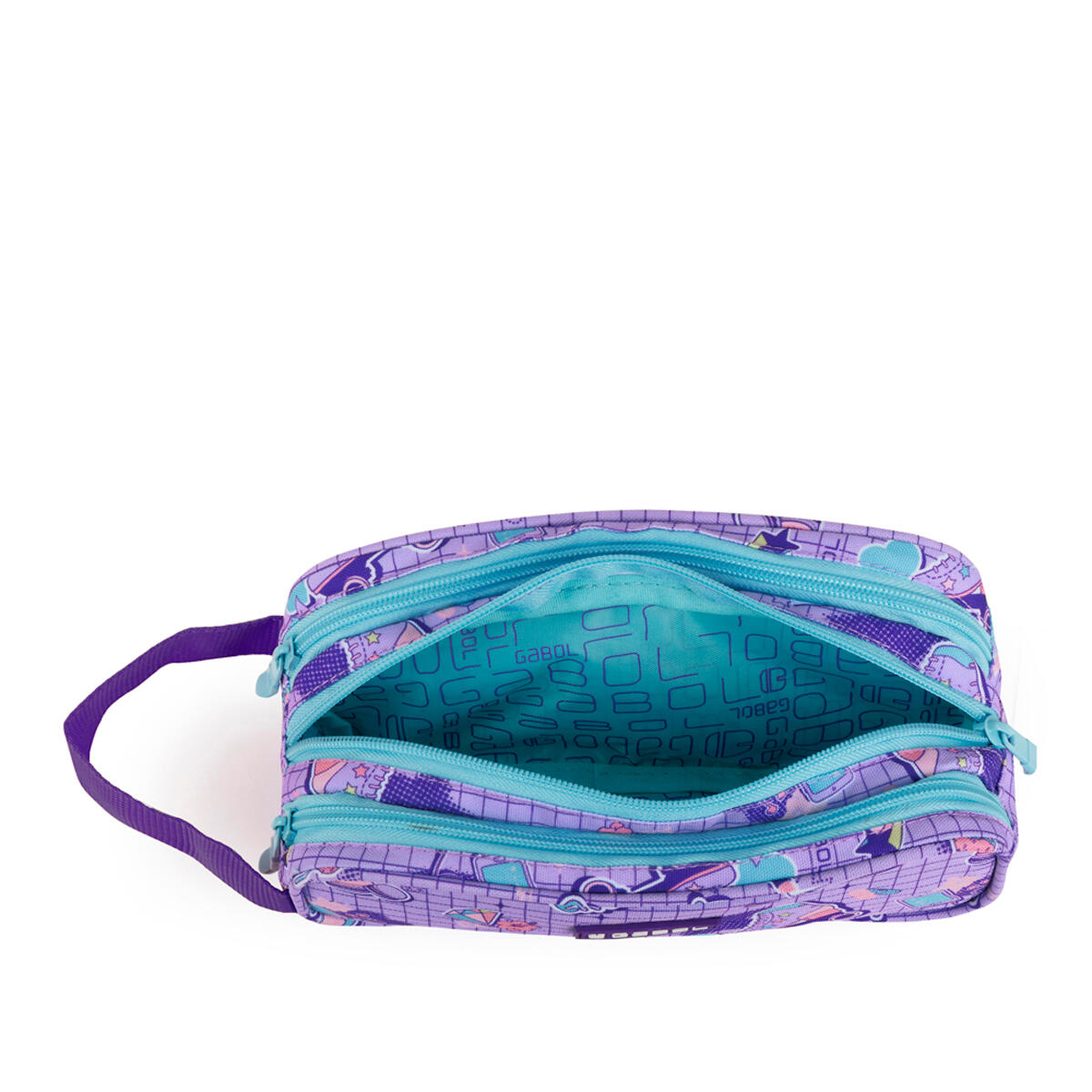 Estuche triple Gabol FUNNY de poliéster resistente al agua 4/5