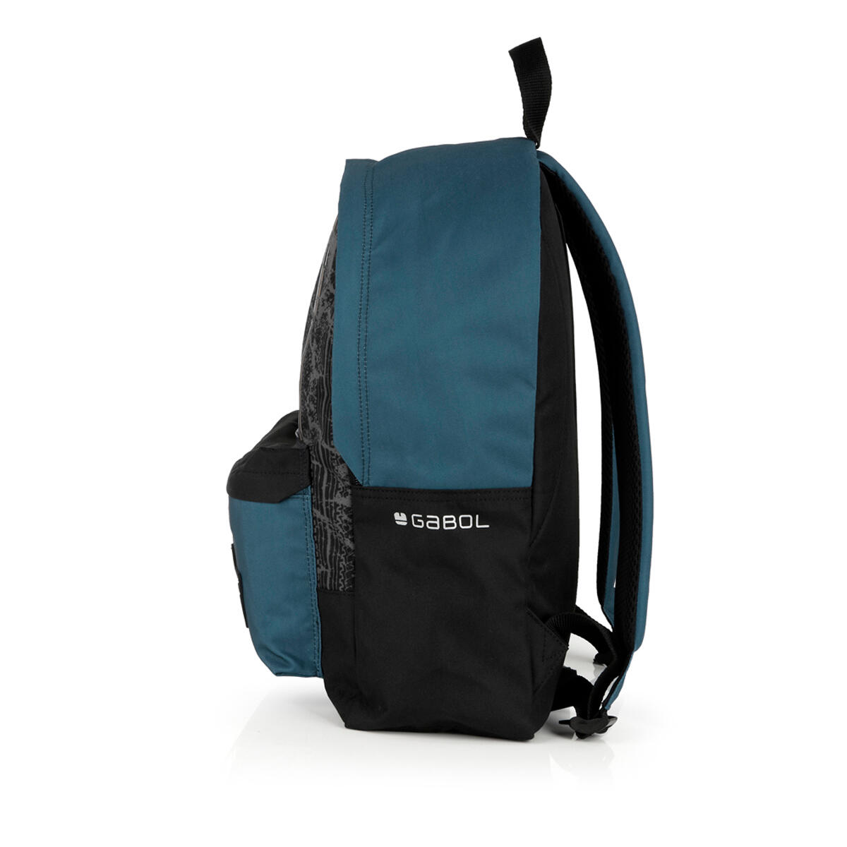 Mochila Gabol ROAD azul y negra y resistente al agua 2/6