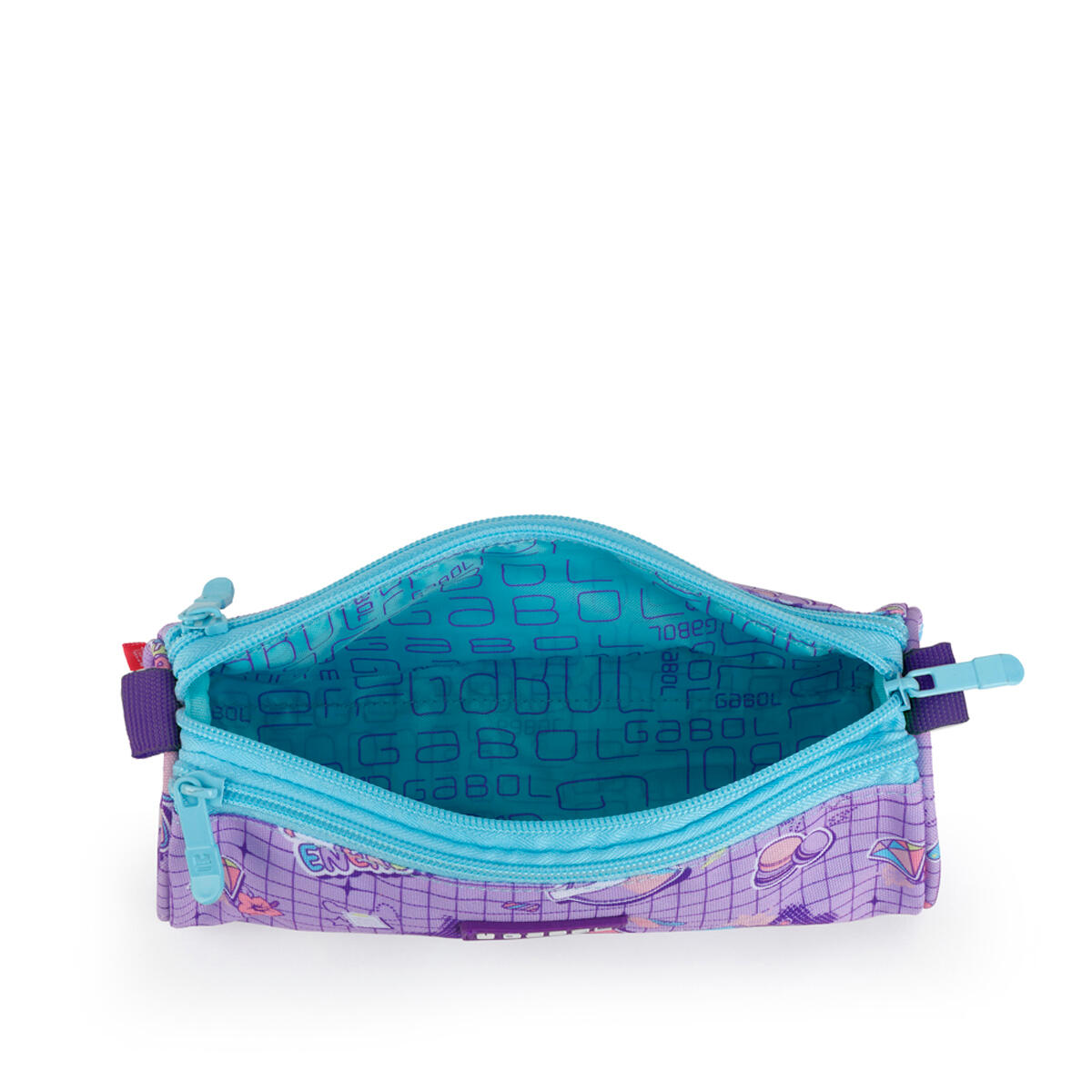 Estuche triple Gabol FUNNY de poliéster resistente al agua 4/5