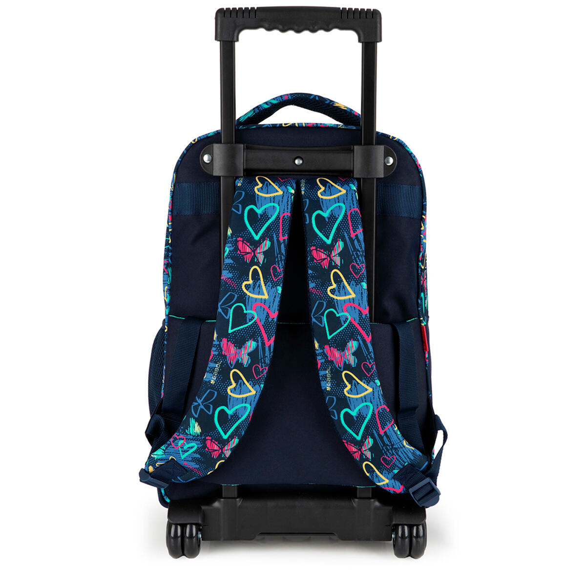 Mochila con ruedas Gabol TIZAS con corazones e impermeable 3/6