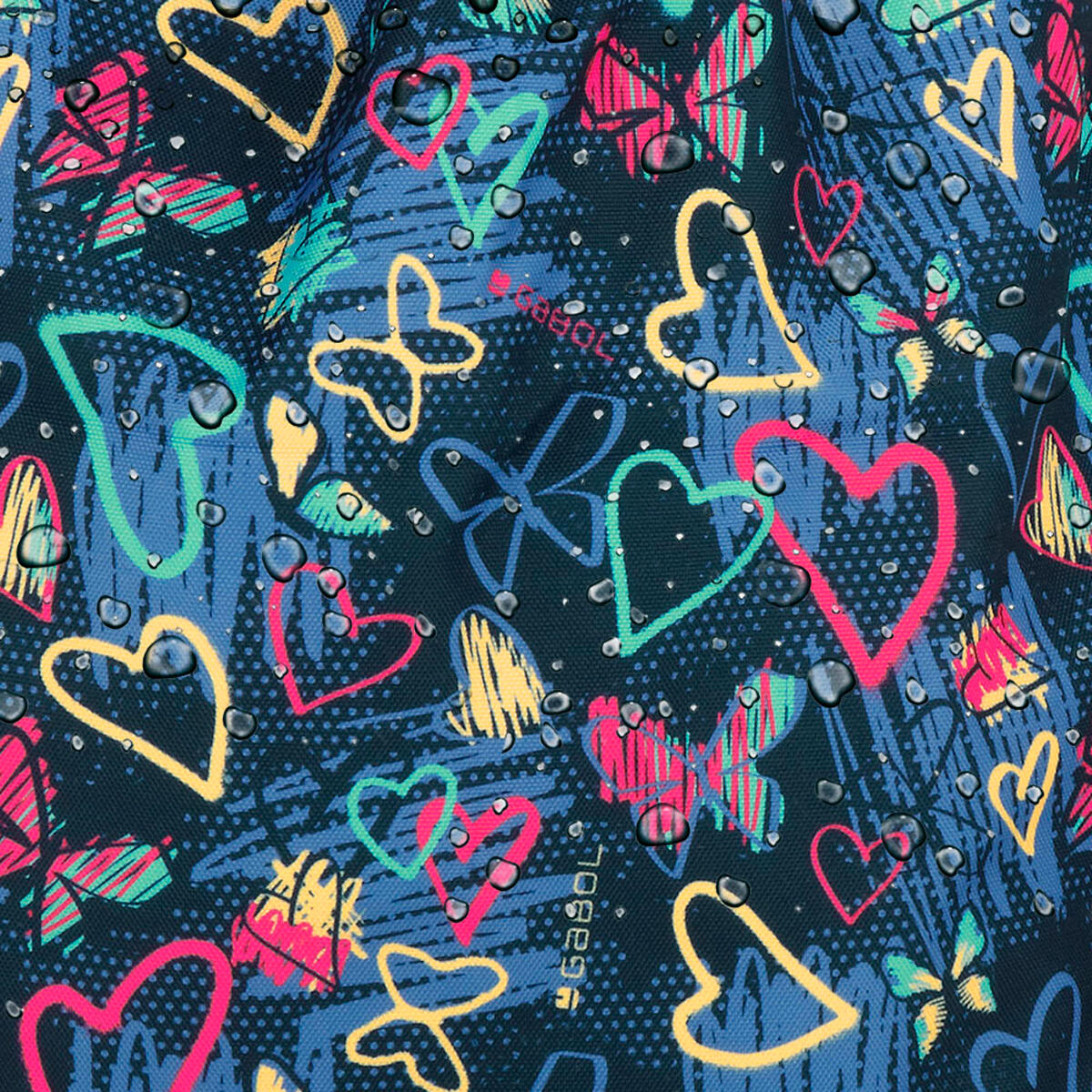 Mochila Gabol TIZAS con corazones y resistente al agua 6/6