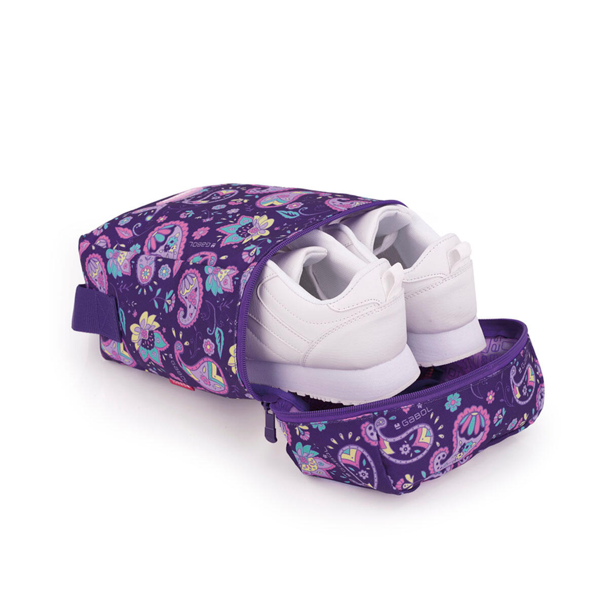 Zapatillero Gabol Pranah color morado con rejilla transpirable 4/4