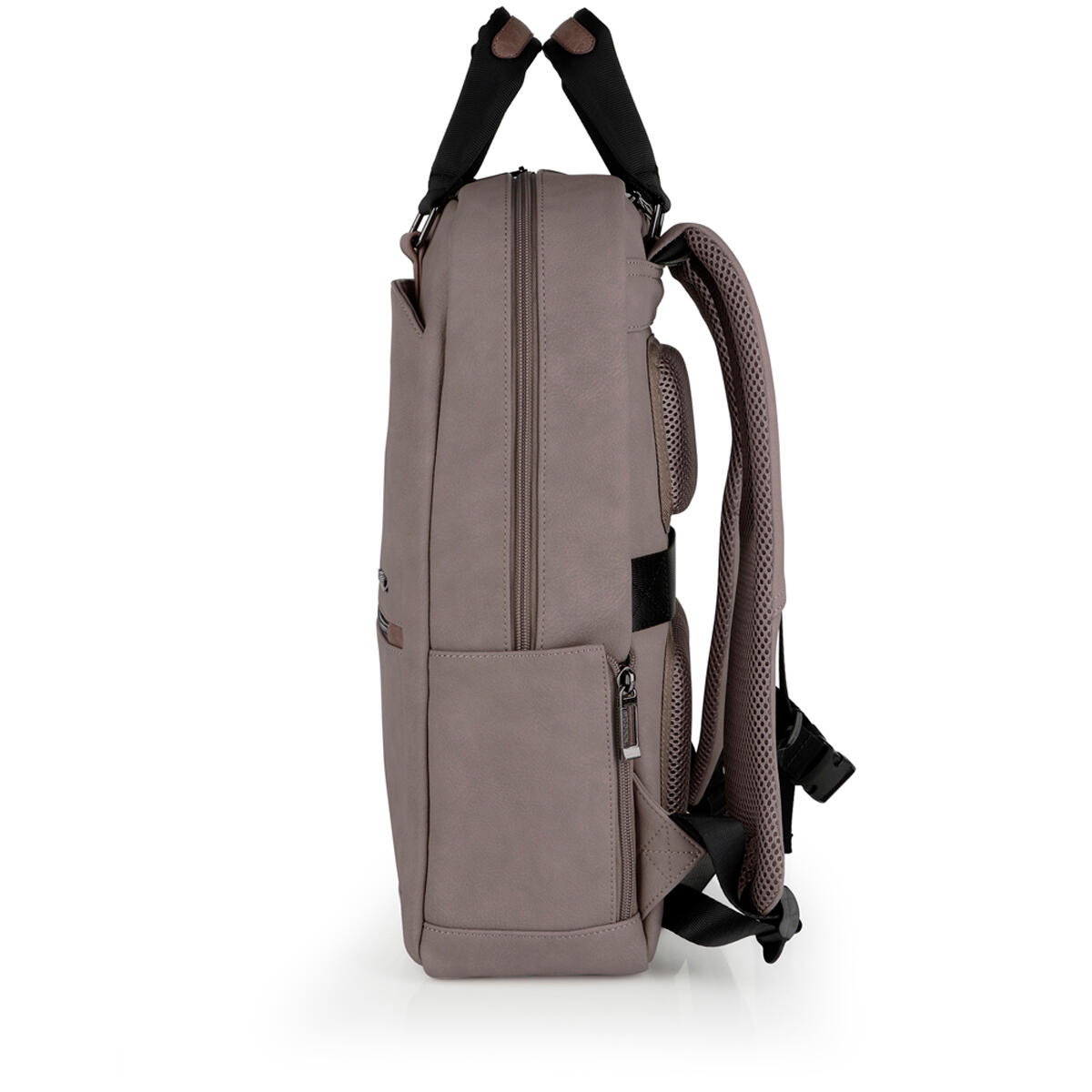 Mochila para portátil Gabol Link de piel sintética con acople para maleta 2/6