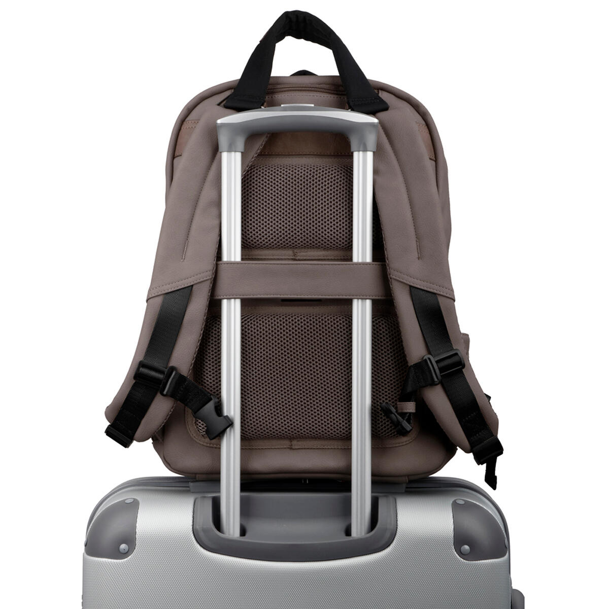 Mochila para portátil Gabol Link de piel sintética con acople para maleta 6/6