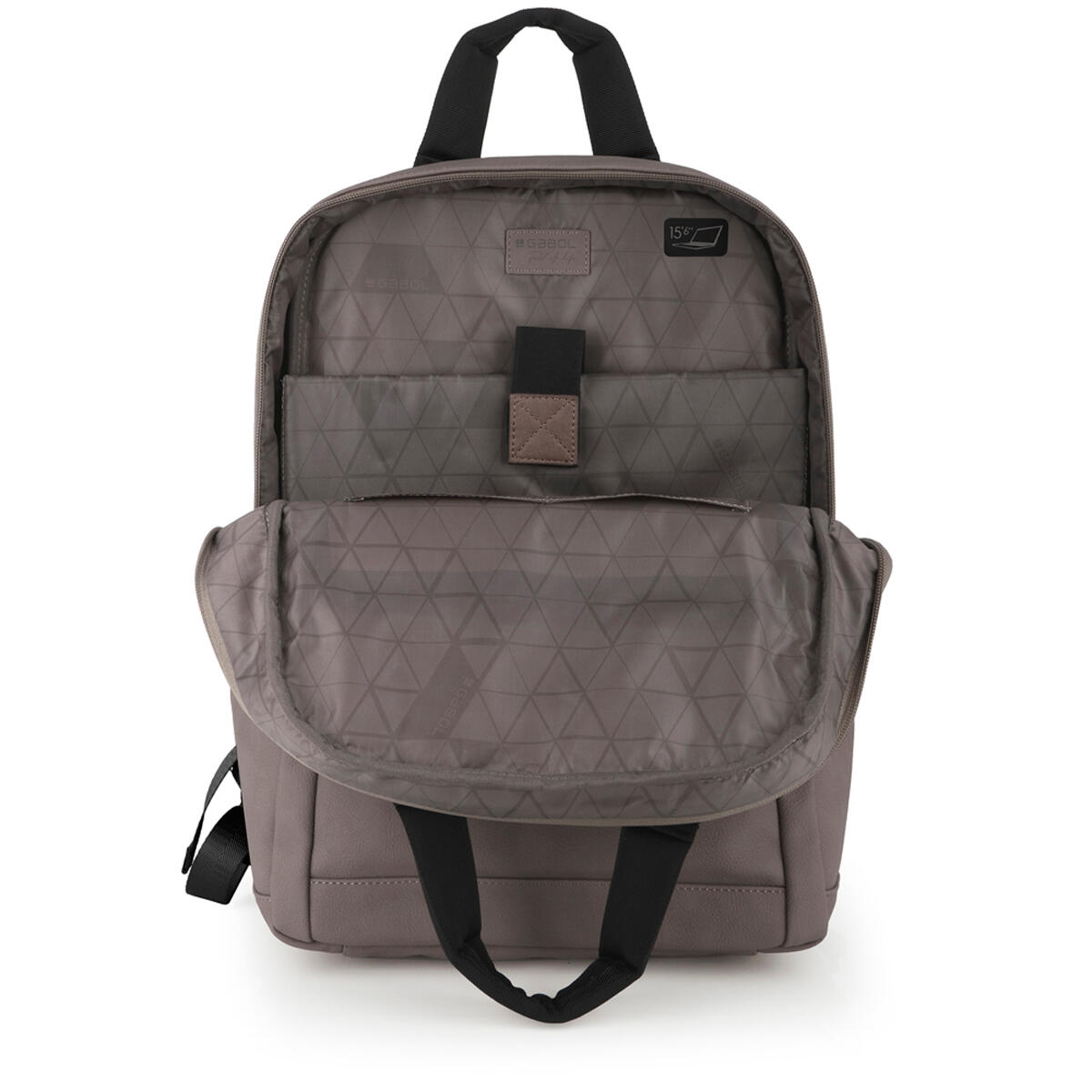 Mochila para portátil Gabol Link de piel sintética con acople para maleta 4/6