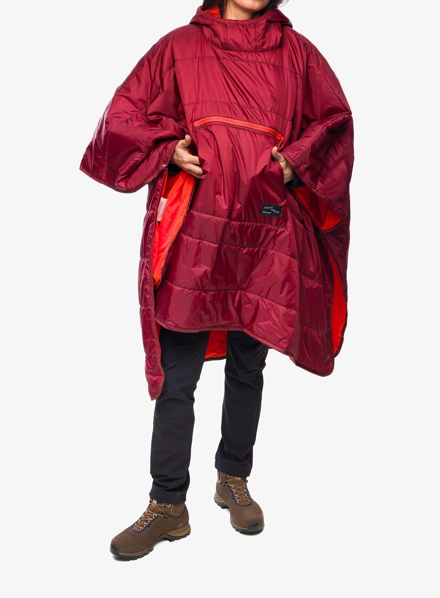 tragbare Decke Honcho Poncho mars red 3/7
