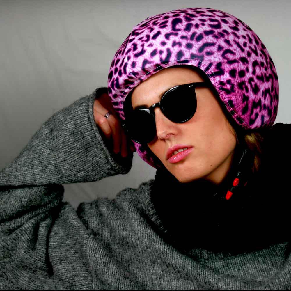 Funda Para Casco De Esquí Coolcasc Leopardo Universal 6/6