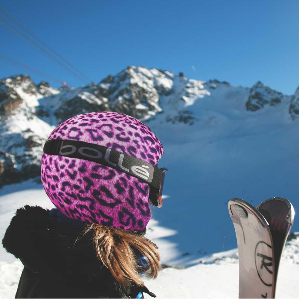 Funda Para Casco De Esquí Coolcasc Leopardo Universal 5/6