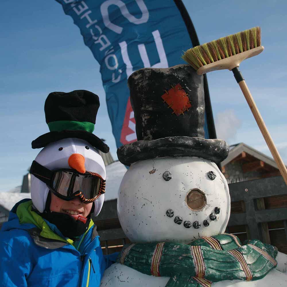 Housse de casque enfant Coolcasc Showtime Bonhomme Neige 6/6