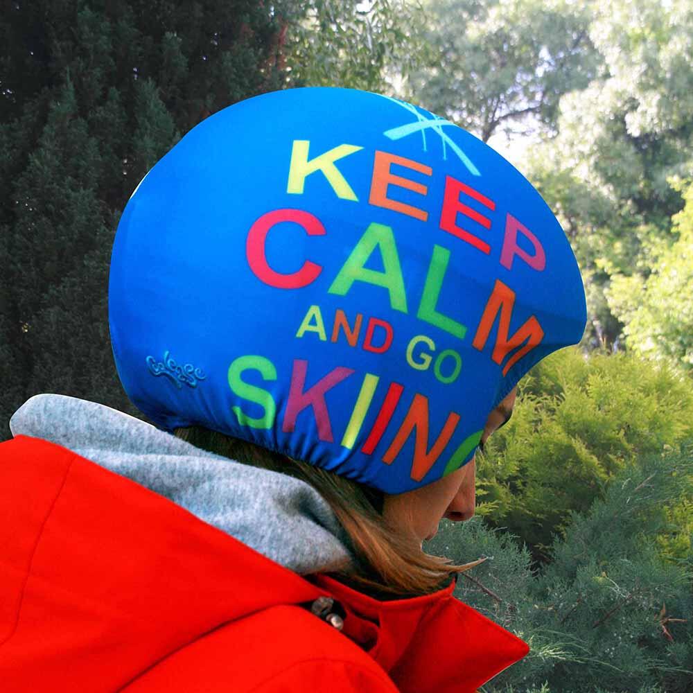 Housse de casque Coolcasc Coolprint Keep calm 2/3