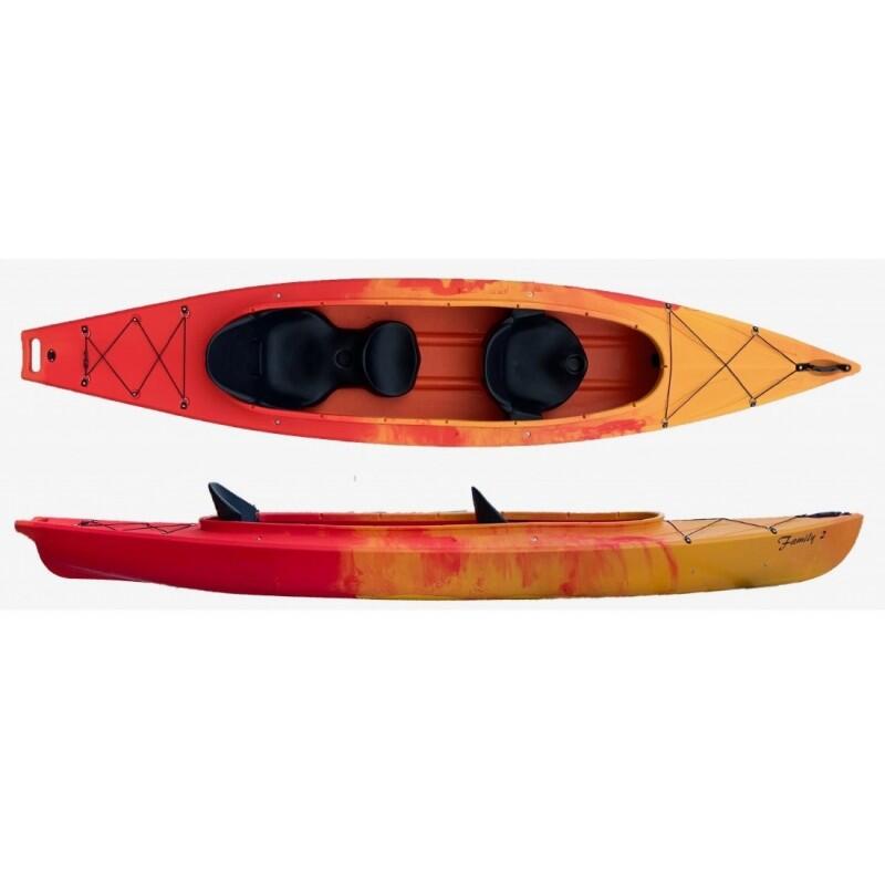 Kajak Dwuosobowy Do Pływania Scorpio Kayak Family 2 Hd Zestaw