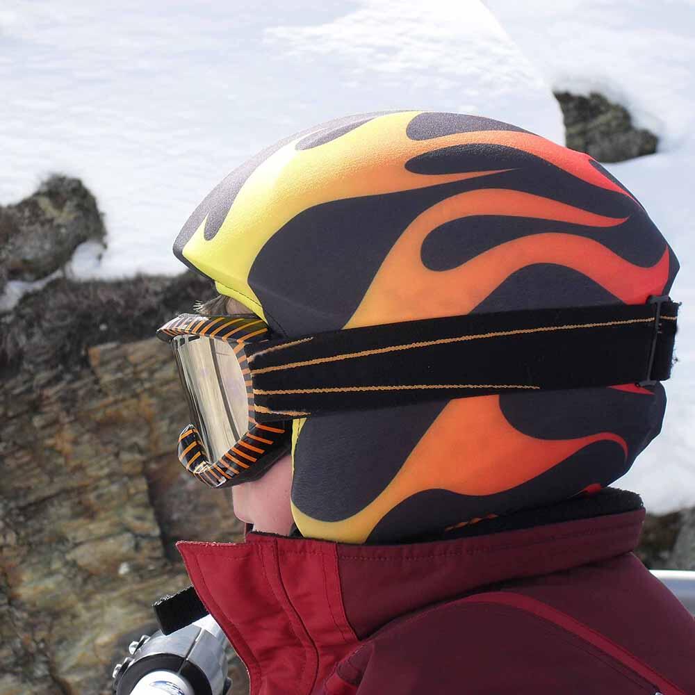 Housse de casque Coolcasc Coolprint Flamme 3/3