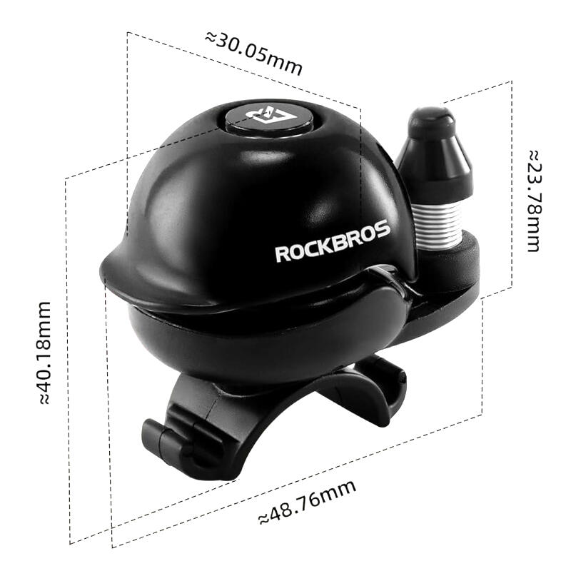 Dzwonek rowerowy miedziany obrotowy Rockbros 2025-1A 7/7