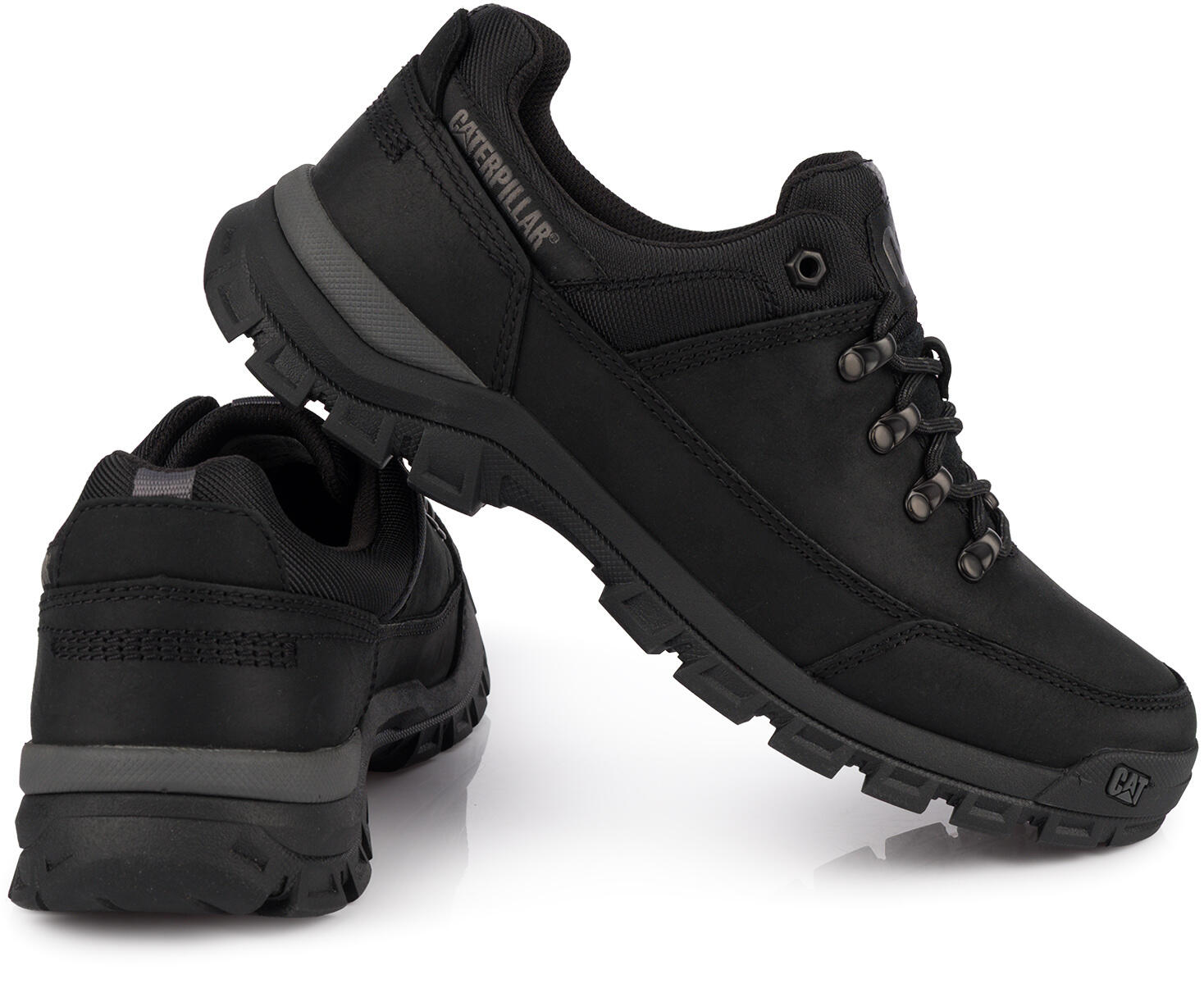 Męskie półbuty czarne skórzane CATERPILLAR CAT THRESHOLD HIKER LOW 4/7