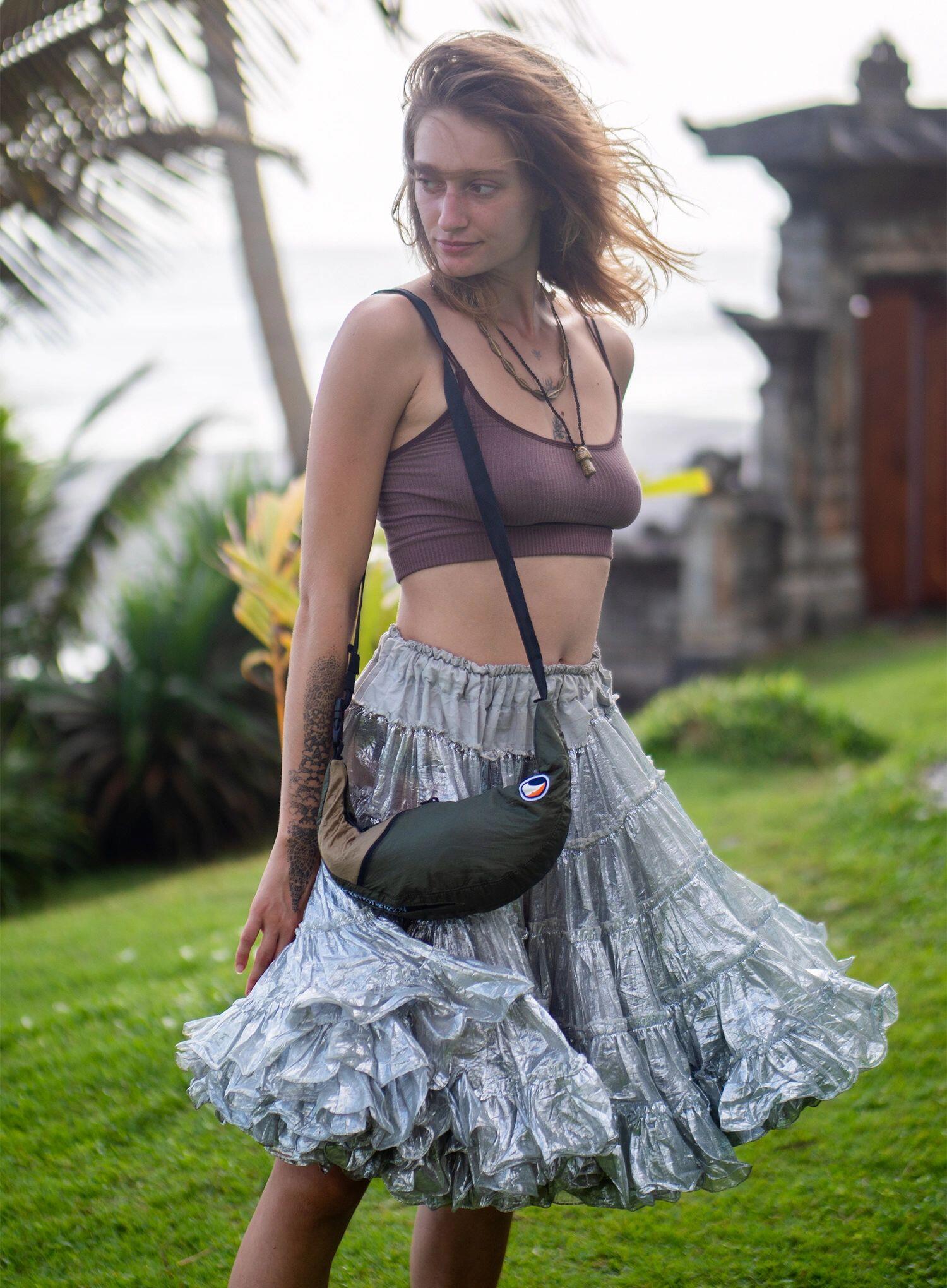 Torba Ticket To The Moon Upcycled Sling Bag 6/7