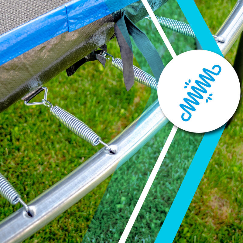 Trampolina ogrodowa dla dzieci z siatką THUNDER INSIDE ULTRA 10FT 305CM BLUE