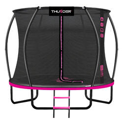Trampoline de jardin pour enfants THUNDER INSIDE ULTRA 10FT 305CM rose