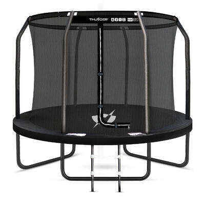 Trampoline voor kinderen voor in de tuin thunder inside elite 8ft 244cm zwart
