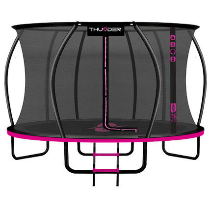 Trampoline de jardin pour enfants THUNDER INSIDE ULTRA 14FT 427CM rose