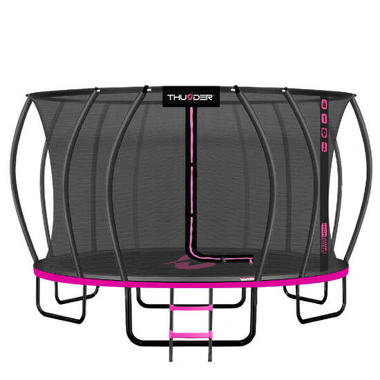 Trampoline de jardin pour enfants THUNDER INSIDE ULTRA 16FT 488CM rose