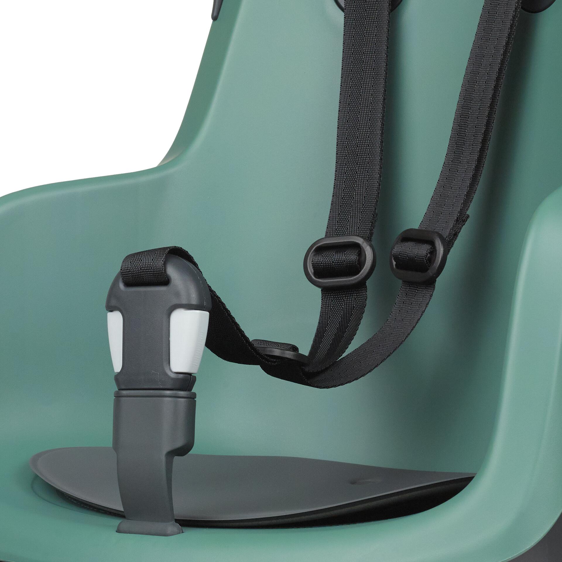 Silla Bicicleta Trasera GO  Portaequipajes  Verde Menta Pastel 3/8