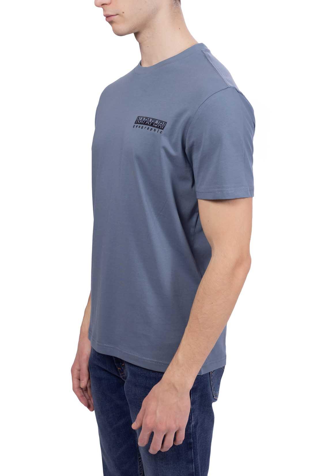 T-shirt homme Napapijri S-Vignonil Back stormy weat G1Y 1/5