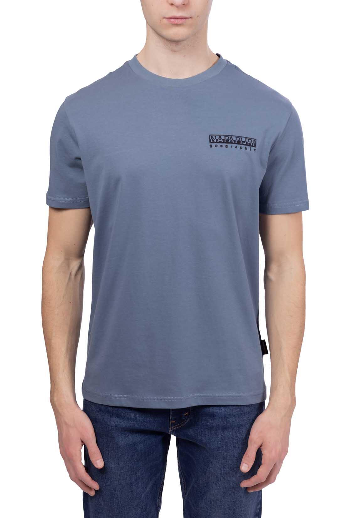 T-shirt homme Napapijri S-Vignonil Back stormy weat G1Y 3/5