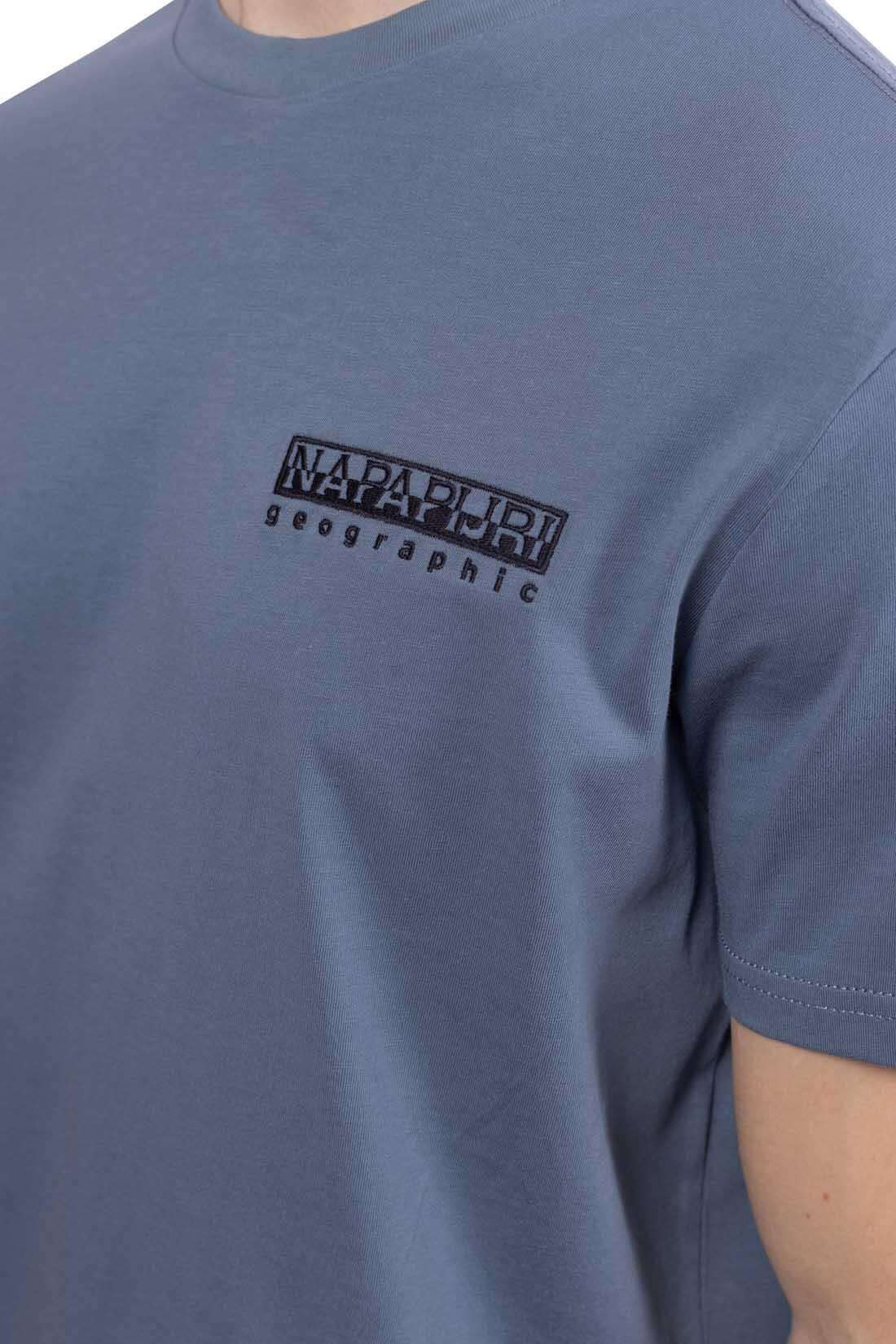 T-shirt homme Napapijri S-Vignonil Back stormy weat G1Y 4/5