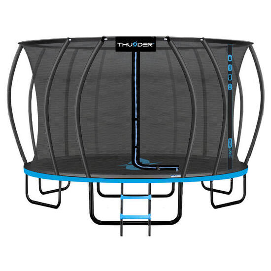 Trampoline de jardin pour enfants THUNDER INSIDE ULTRA 16FT 488CM bleu
