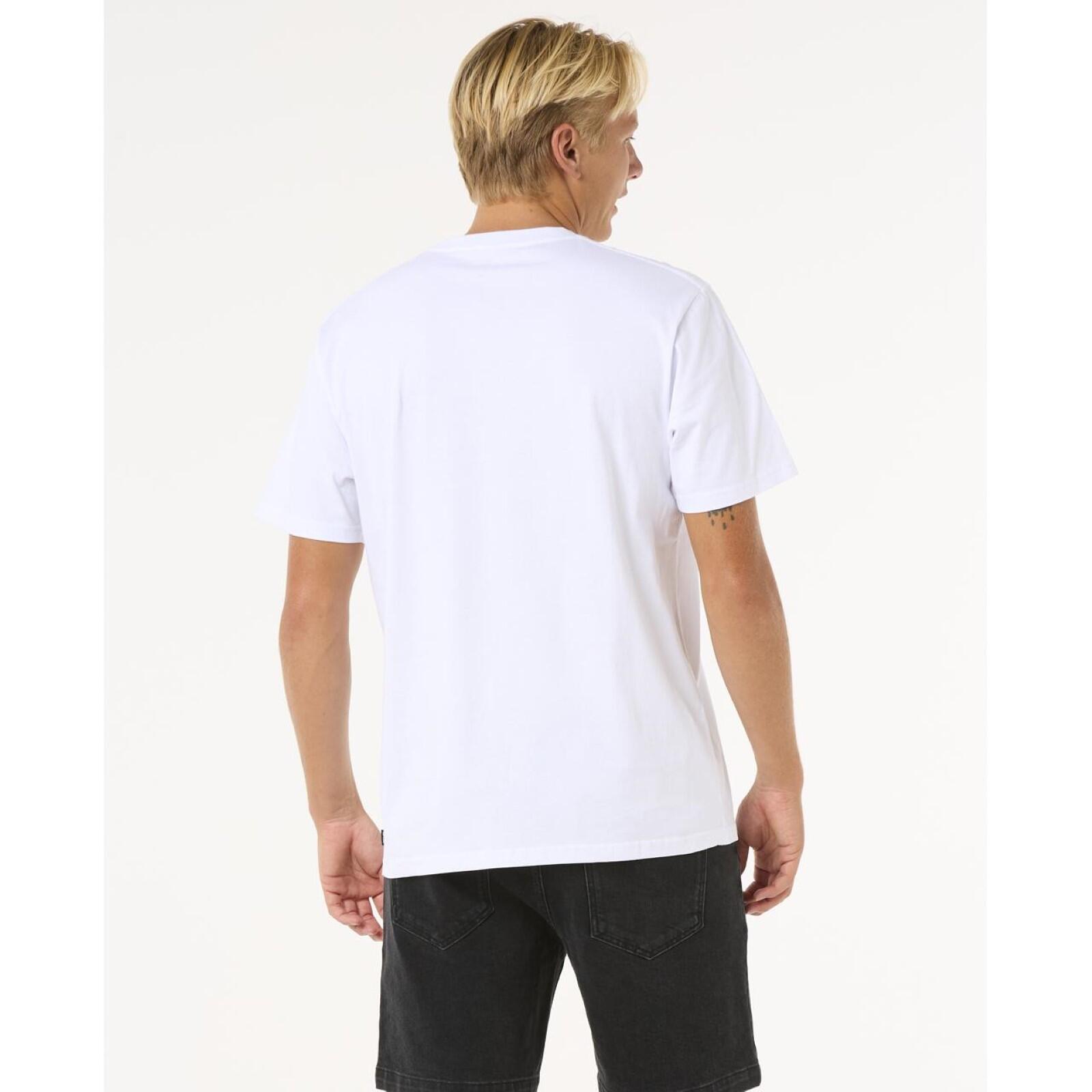 T-Shirt Uomo Rip Curl Surf Revival Bianco 3/5
